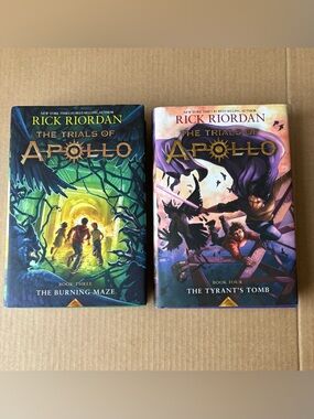 Rick Riordan The Trials of Apollo Hardcover Books  3 and 4